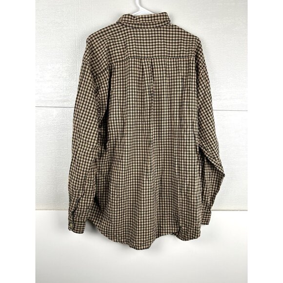 ABERCROMBIE & FITCH Mens Plaid Striped Cotton Long Sleeve Dress Shirt size L - Picture 16 of 16
